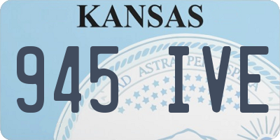 KS license plate 945IVE