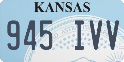 KS license plate 945IVV