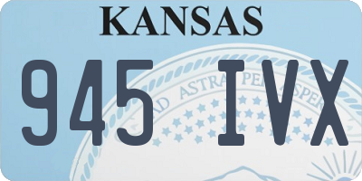 KS license plate 945IVX