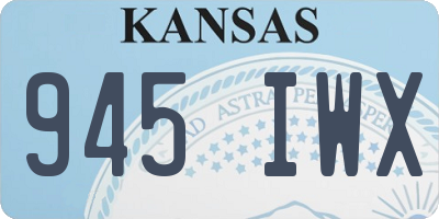 KS license plate 945IWX