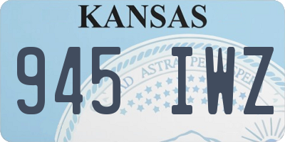KS license plate 945IWZ