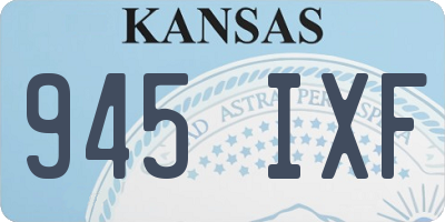 KS license plate 945IXF