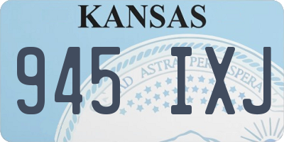 KS license plate 945IXJ