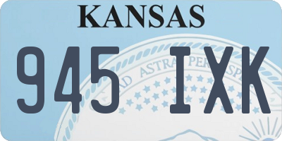 KS license plate 945IXK