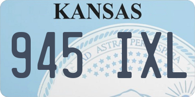 KS license plate 945IXL
