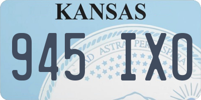 KS license plate 945IXO