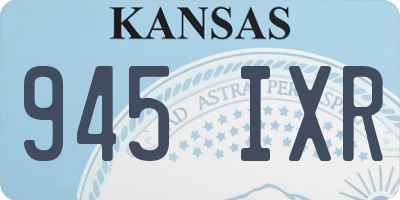KS license plate 945IXR