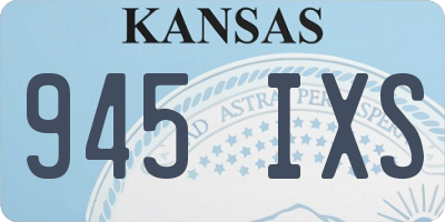 KS license plate 945IXS