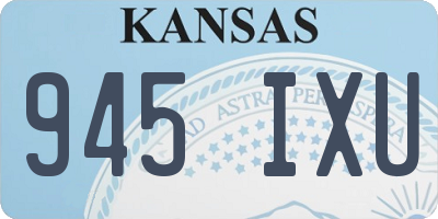 KS license plate 945IXU