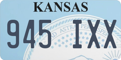 KS license plate 945IXX