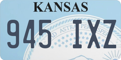 KS license plate 945IXZ