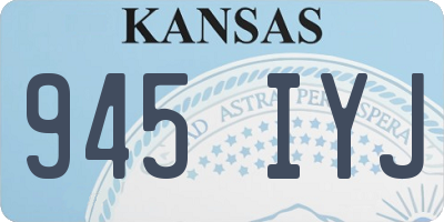 KS license plate 945IYJ