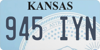 KS license plate 945IYN