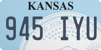 KS license plate 945IYU