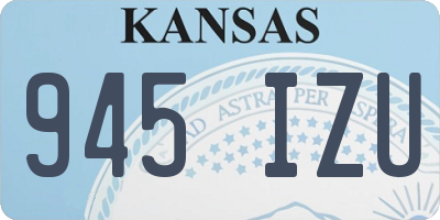 KS license plate 945IZU