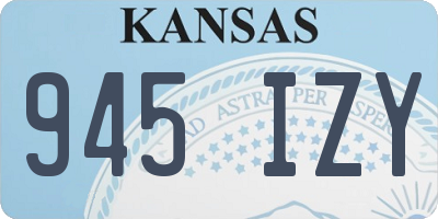 KS license plate 945IZY