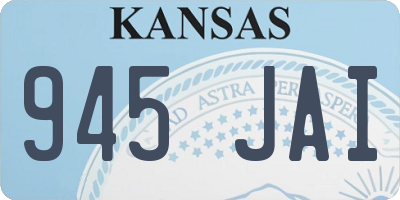 KS license plate 945JAI