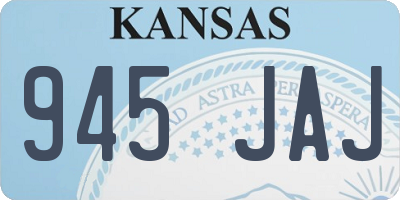 KS license plate 945JAJ