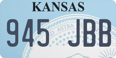 KS license plate 945JBB
