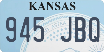 KS license plate 945JBQ