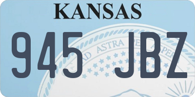 KS license plate 945JBZ