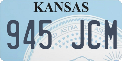 KS license plate 945JCM