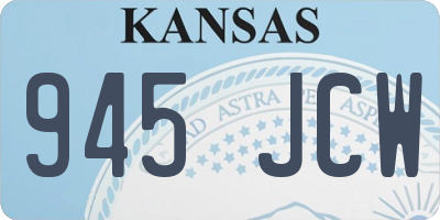 KS license plate 945JCW