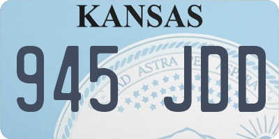KS license plate 945JDD