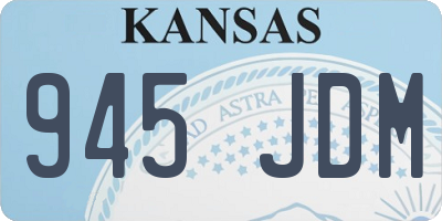 KS license plate 945JDM