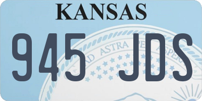KS license plate 945JDS