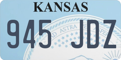 KS license plate 945JDZ