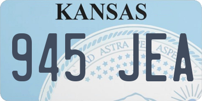 KS license plate 945JEA