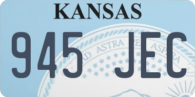 KS license plate 945JEC