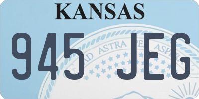 KS license plate 945JEG