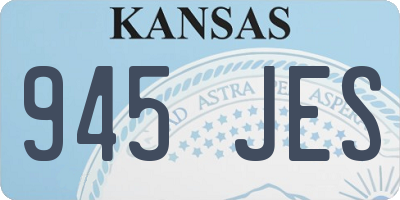 KS license plate 945JES