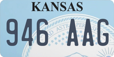 KS license plate 946AAG