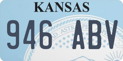 KS license plate 946ABV