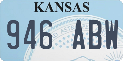 KS license plate 946ABW