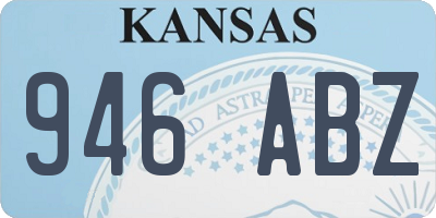 KS license plate 946ABZ