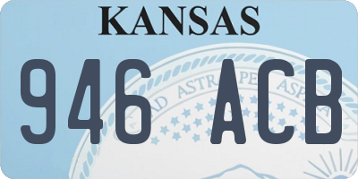 KS license plate 946ACB