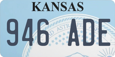KS license plate 946ADE