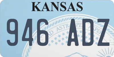 KS license plate 946ADZ