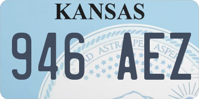 KS license plate 946AEZ