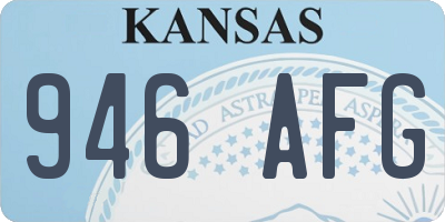 KS license plate 946AFG