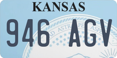 KS license plate 946AGV