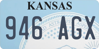 KS license plate 946AGX