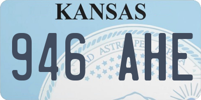 KS license plate 946AHE