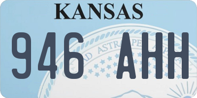 KS license plate 946AHH