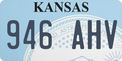 KS license plate 946AHV