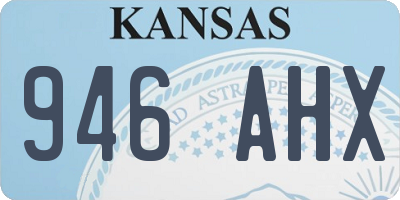 KS license plate 946AHX